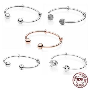 925 Sterling Fit Orijinal Pandora Takılar Kalp T-Bar manşet köpüklü disk toka yılan zincir bileklik kadınlar mücevher339c