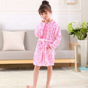 Toalhas Restas de toalhas infantil Banho de bebê Flanela Kidswear Awear Pijamas Nightgown para meninos Meninas Roupas de toalha de banho de banho 2-8 anos 220919