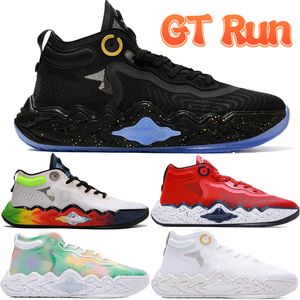 Zoom GT Run Basketballschuhe Herren Weiß Schwarz Metallic Gold Multi Team USA Tie Dye Bright Crimson Green Ghost Fashion Herren Sport Sneakers Trainer US 7-12