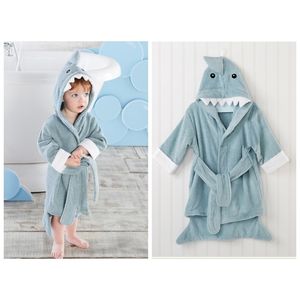 Towels Robes Cotton Baby Robe Bath Towel Cartoon Hoodies Infant Girls Boys Sleepwear Blanket Kids Soft robe Pajamas Clothing 220916