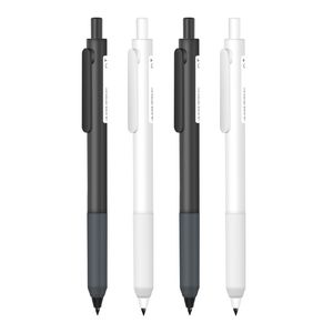 Rotring Press Plsatic Eternal Mechanical Pencil Matte Black White Soft Grip Inkless Everlasting Non-Sharpening Pencils for kids beginners