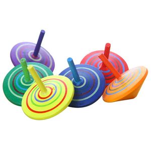 Toptan Çocuk Ahşap Eğlence El Spinne Oyuncaklar Çocuklar için Ahşap Fidget Spinner Klasik Dönen Top Anaokulu Hediye