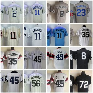 11 Luis Aparicio 1959 1976 Vintage Baseball Jersey 2 Nellie Fox 1960 8 Grey Pullover 23 Robin Ventura 35 Фрэнк Томас 45# 49 Продажа 56 Buehrle 72 Carlton Fisk Ridts