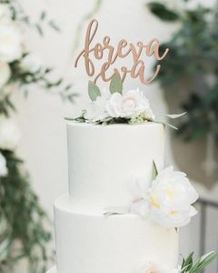 Праздничные поставки Foreva Eva Wedding Cake Topper Forever Rustic Unique Toppers Infinity Infinity