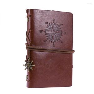 Украшение вечеринки кожаная дневник блокнот журнал журнал Travel Retro Refillable Cover Sketchbook Planner Pranner Pocket Vintage Notebook