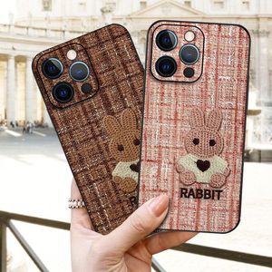 Sweater Bunny Cep Telefon Kılıfları İPhone 13 13 PRO 13 PROMAX Lüks Tasarımcı Phonecases Tavşan Desen 13 Din 12 11 X XS XR Telefon Kılıfı XSMAX 7P 8P 7 8