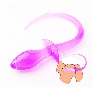 Articoli di bellezza Pig Tails Jelly Butt plug giocattolo sexy Prodotto per adulti per donna Anale Doggy Tail Slave Cosplay Submisson girl Piggy Puppy Play