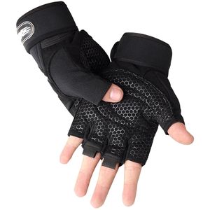 Sports Gloves Men Fitness Heavyweight Training Bodybuilding Half Finger Non-Slip Extended Wrist Support Weightlifting 220920