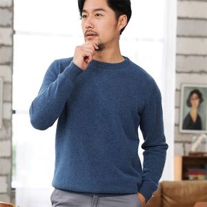 Erkekler Sweaters Zocecet 100 Saf Merino Yün Kış Erkekler Günlük O Boyun Uzun Kollu Lüks Kaşmir Knited Külot Erkek S Jumper 220920