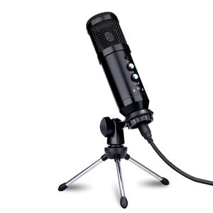 Профессиональная студия звукозаписи USB -конденсатор микрофон с беспроводной функцией для телефона Skype Online Gaming Vlogging Live