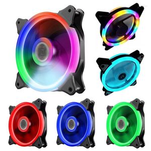 Bilgisayar Soğutma RGB Şasi Soğutma Fan4pin 3pin Masaüstü PC Kılıfı için 12cm Soğutucu Radyatör