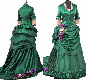 Özel Yapım Rosa Vintage Kostüm Prom Elbiseler Rönesans Victoria Lolita Elbise İç Savaş Güney Belle Ball Cadılar Bayramı Gece Elbise