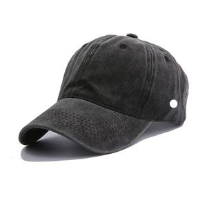 LL Уличные бейсбольные кепки Козырьки для йоги Ретро бейсболки Холст Досуг Модная шляпа от солнца для спорта Кепка Strapback Hat #33