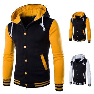 Erkek Ceketler Sonbahar erkek Ceket Erkek Beyzbol Moda Streetwear Slim Fit Kolej Varsity Marka Şık Veste Erkekler Colthing