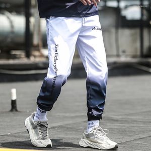 Erkekler Pantolon Erkekler 2022 Erkekler Joggers Gradyan Pantolon Ter Sokak Giyim Dans Sporları Sweatpants Sıradan Drawstring Hip Hop Giyim