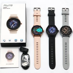 Aw19 Mens Smart Watches Sport Waterprood Smartwatch Bluetooth Çağrı IP67 Su Geçirmez Fitness Akıllı Kol saati