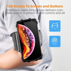 Держатель для телефона с браслетом для бега 360ﾰRotation Съемная спортивная повязка с держателем для ключей для iPhone Samsung Xiaomi Huawei Phone