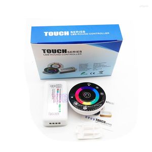 Контроллеры DC12V 24V 18A Круглый сенсорный контроллер RGB с 7 клавишами RF удаленный диммер для 3528 2835 светодиод