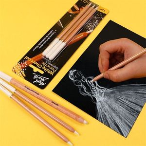 Çeşme kalemleri montmartre eskiz beyaz kömür kalemi karbon çizim kalem seti sanat öğrenci eskiz vurgu kalem kombinasyonu 220923