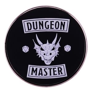 Dragon and Dungeon Game Dungeon Master Pin Badge Backpack Decorative Metal Jewelry brooch