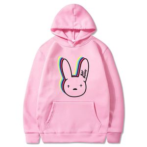 Erkek Hoodies Yüksek Sweatshirts Şeyler Kötü Tavşan Komik Kore Giysileri Sıradan Kazak Harajuku Erkek Kadın Kapüşonlu Hip Hop Hoodie Erkek LBN1