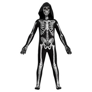 Special Occasions Zombie Costume Kids Adult Halloween Cosplay Scary Skeleton Skull Jumpsuit Carnival Party Clothing 220922