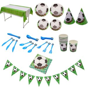 Футбольная посуда набор тематических поставков Кубка мира Катарные вечеринки включают в себя скатерть треугольную овсянку 220926