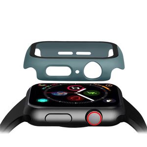 360 Tam Kapak PC Kılıfları Temperli Cam Anti-Çizelge Filmi Ekran Koruyucu Apple Watch Case Case Case Case Case 8 7 6 5 4 3 2 1 SE 49mm 45mm 44mm 42mm 41mm 40mm 38mm