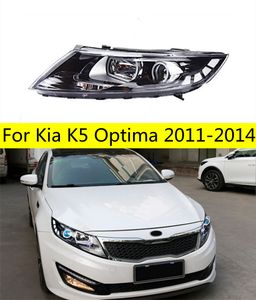 Kia K5 Optima Head Lamp için 2011-2014 Araba Aksesuar Sis Farları Günlük Drl H7 LED Bi Xenon Ampul Farları