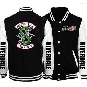 Erkek Ceketleri Riverdale Erkek/Erkek Beyzbol Ceketi Erkek Moda Tasarımı Slim Fit College Varsity Markası Şık Veste Homme