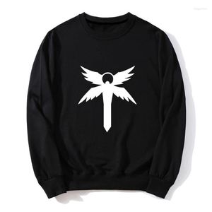 Erkek Hoodies Erkek Sweatshirts Yüksek Q Kod Geass Lelouch of the Rebellion Hoodie Pullover Sweatshirt Şövalye Yedi Uzun Kollu