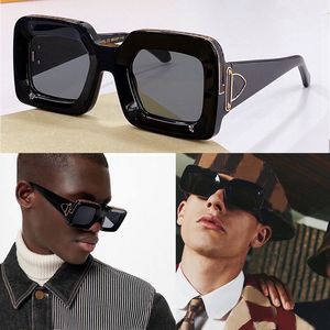 Yeni trend büyük boy kalın millionaires güneş gözlüğü Z1591 Kadın Erkek UV400 Vintage Square Shades Milyoner Lüks Mallar Güneş Gözlükleri Kadın S-Lock Menteşe Gözlükler