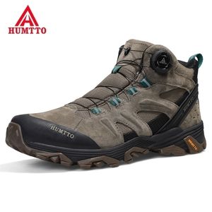 Safety Shoes HUMTTO Waterproof Hiking Leather Trekking Boots Outdoor Sneakers for Men Male Camping Hunting Mens Tactical Ankle 220922