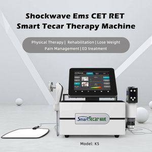 3 Arada 1 Derin RF Elektrik Kas Stimülatörleri EMS Şok Dalgası Phisioterapi Cet Ret Diathermy Terapia Tecar Erektil Disfonksiyon Ağrısı Kazanma Cilt Kaldırma Makinesi