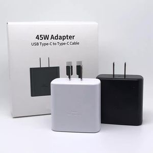 45W süper hızlı şarj cihazı TA845, 5A type-C kablolu duvar şarjı ile Samsung Galaxy S20/S21/S22 Ultra için Perakende pakete göre