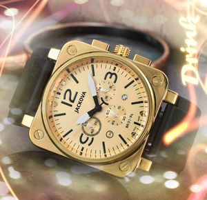 Spor büyük kare kronometre izle erkek kuvars hareket zaman saati hediyeler kauçuk kemer popüler vintage kristal ayna asil ve zarif saatler montre de lüks