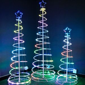 Полноцветный RGB String Light 1,2 м 1,5 м 1,8 м USB Smart Dream Color Artificial Adderable Рождественские огни украшения дерева