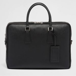 Saffiano кожаный портфель сумки для пакетов