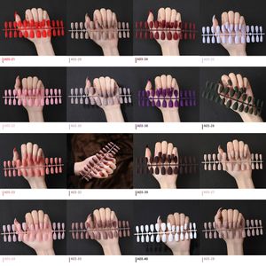 24 punte per unghie finte colorate satinate opache staccabili unghie finte estensione manicure arte fai da te