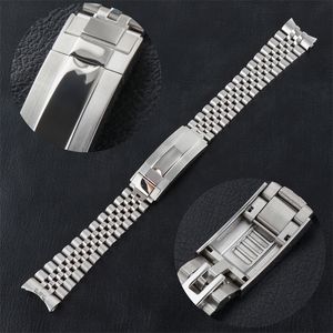 Jubilee Watchband Strap Erkekler 20mm 316L Paslanmaz Çelik Bilezik 40mm Alt İzleme Kılıfı 220819