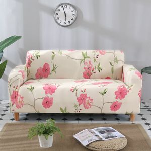 Sandalye pastoral bitki baskısı 1/2/3/4 Seater Sofa Cover Couch Protect Loveseat Slipcover Stretch Elastik Oturma Odası Kapak