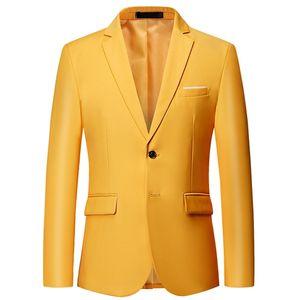 11 renk büyük boy s 6xl butik moda ince düz renk gündelik iş adamları blazer elbise ceket ceket damat gelinlik 220819