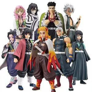 Anime Demon Slayer figürü Kamado Tanjirou Nezuko Aksiyon Figürleri PVC Model Oyuncaklar Zenitsu heykelcik Inosuke Kimetsu Hayır Yaiba Figura İyi Kalite