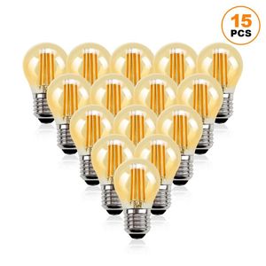 Ampul LED 4W Dimmable Globe Ampul Mini Amber Cam Edison E27 2700K Vintage Filament Avizeli String Lightingled