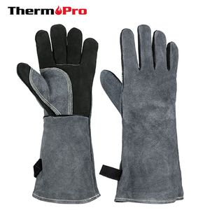 Желебные перчатки с теплостойкими перчатки для печь для выпечки барбекю для барбекю для гриля теплоизоляционная кожа ковена