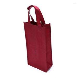 Hediye Sargısı Yaratıcı Ambalaj Çantaları Kırmızı Şarap Yağı Şişkin Şişe Taşıyıcı Tutucu Paketleme Kaynağı için Kağıt Kutusu