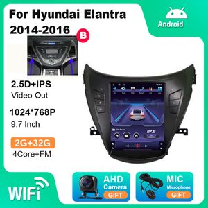 Bluetooth Full Touch Scence Screen Link Car Video Auto Radio за 2014-2016 гг. Hyundai Elantra Aux