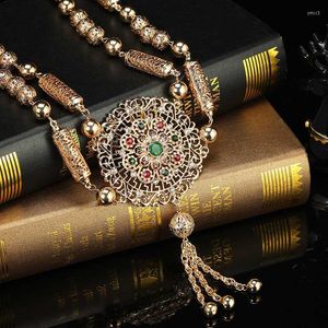 Подвесные ожерелья в арабском стиле модные винтажные ручные ожерелья из бисера