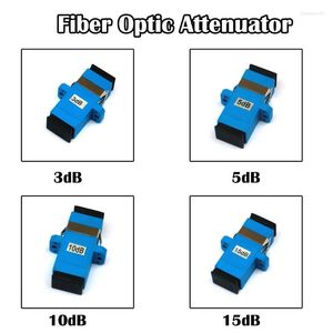 Волоконно -оптическое оборудование 5 кусочков SC Фиксированный фланцевый аттенюатор 3DB 5DB 10DB 15DB SM Single Mode Simplex Wom
