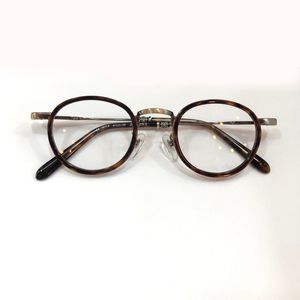 Kaplumbağa retro yuvarlak gözlükler gözlük çerçeve temiz lens erkekler kadın moda güneş gözlüğü çerçeveleri
